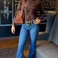 Astrid Velvet Top - Merlot