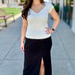 Dear John Sweetheart Ribbed Top - Ivory