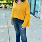 Marigold Fringe Sleeve Sweater