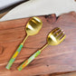 Salad Servers With Resin Handles