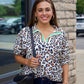 Lydia Wild Leopard Colorful Blouse