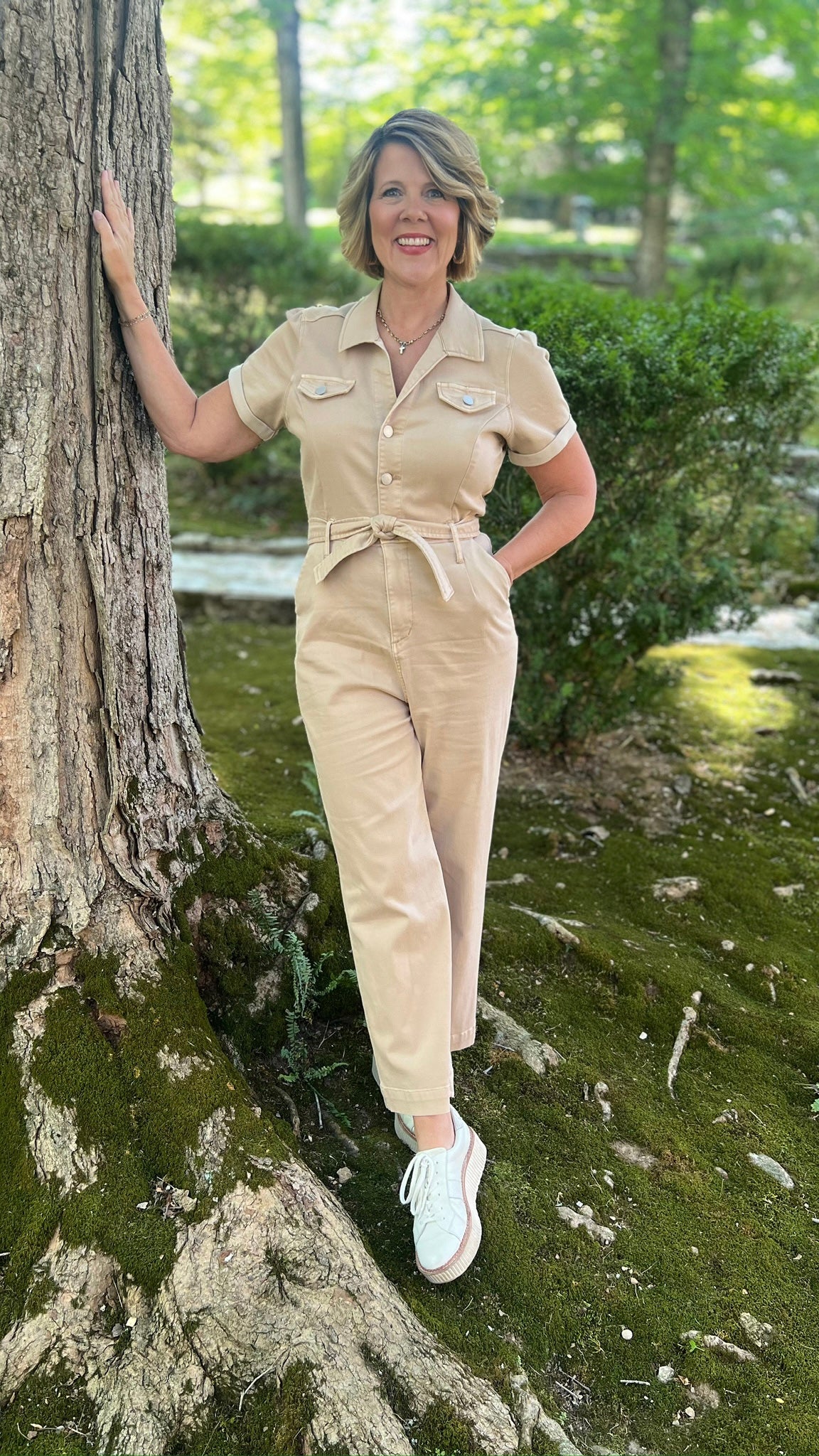 Dear John Riveter Jumpsuit - Tan
