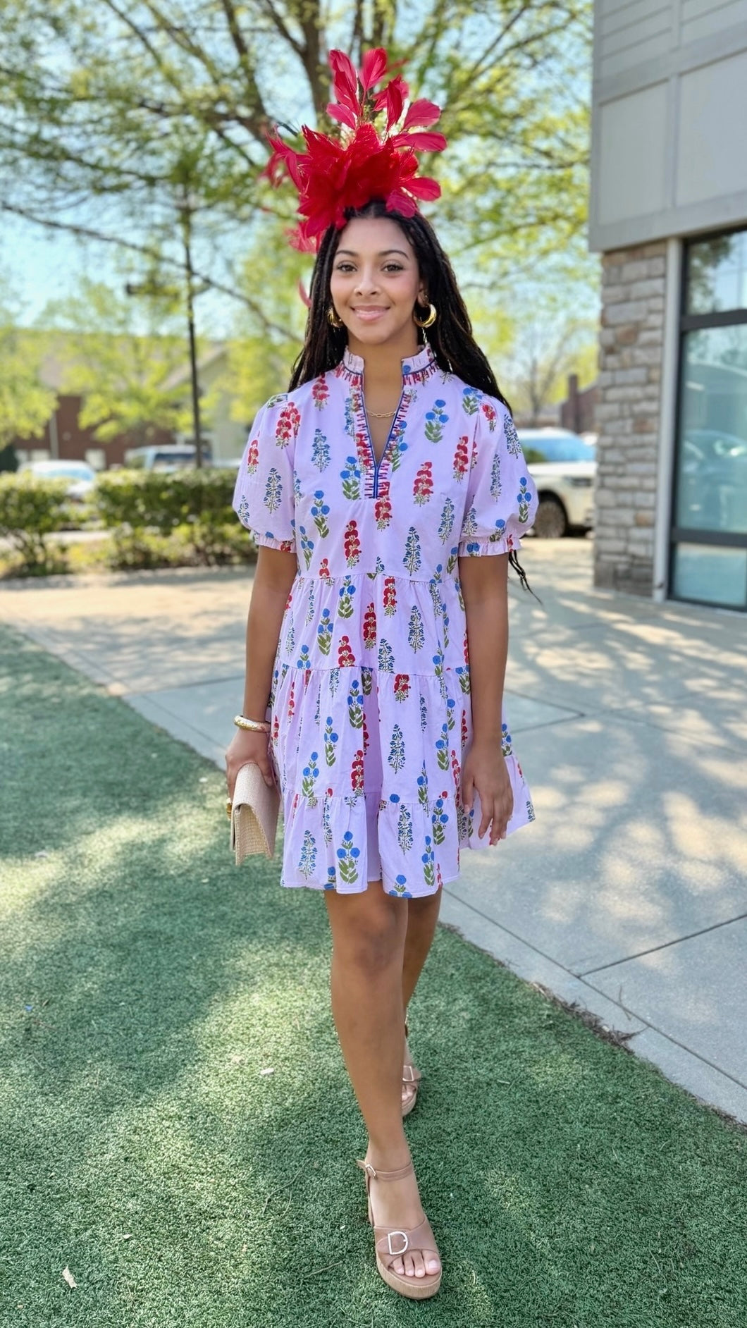 Amelia Short Dress - Lavender