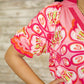 Isla Floral Top - Fuchsia