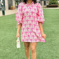 Emmy Floral Dress - Pink