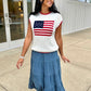 Estie Tiered Denim Skirt