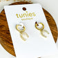 Gold Horseshoe Huggie Hoop Earrings