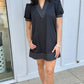 Charlotte Black Embroidered Dress