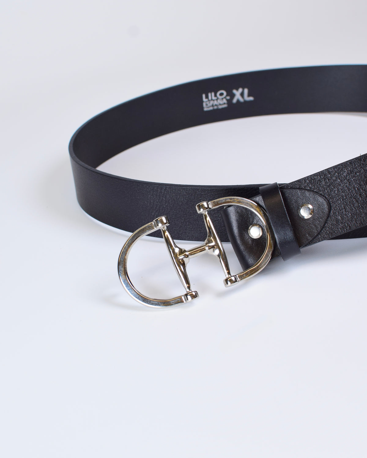 Lilo Geunine Spanish Cowhide Bit Belt - Silver