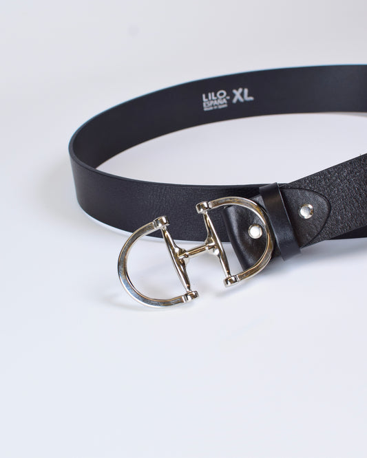 Lilo Geunine Spanish Cowhide Bit Belt - Silver