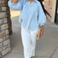 Camille Striped Top - Blue