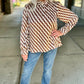 Wonderfully Wavy Tie Back Top - Brown