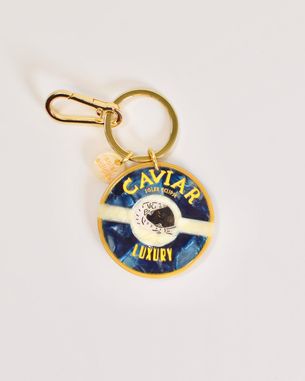 Hand-Painted Caviar Bag Keychain