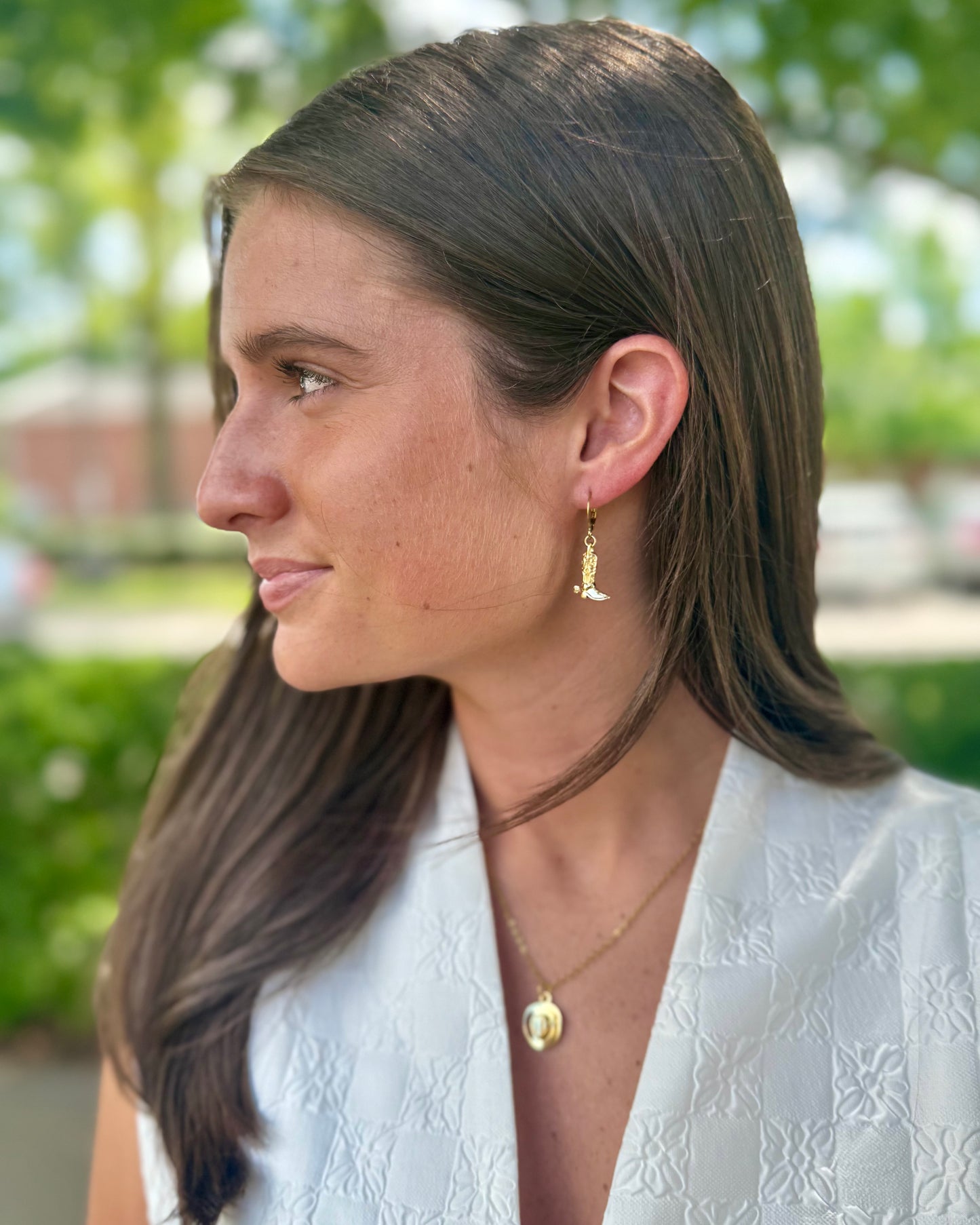 18K Gold Plate Levi Hoops