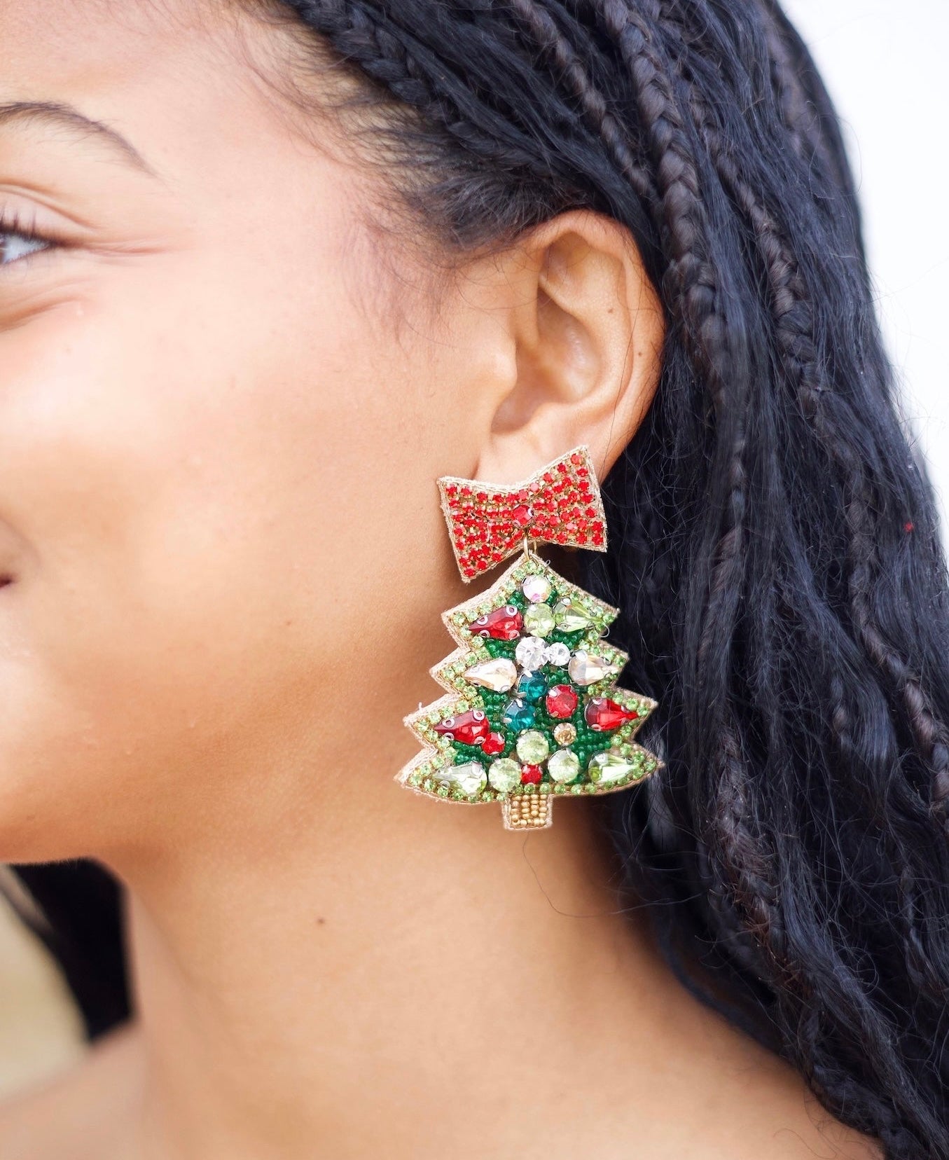 Crystal Tree Earrings