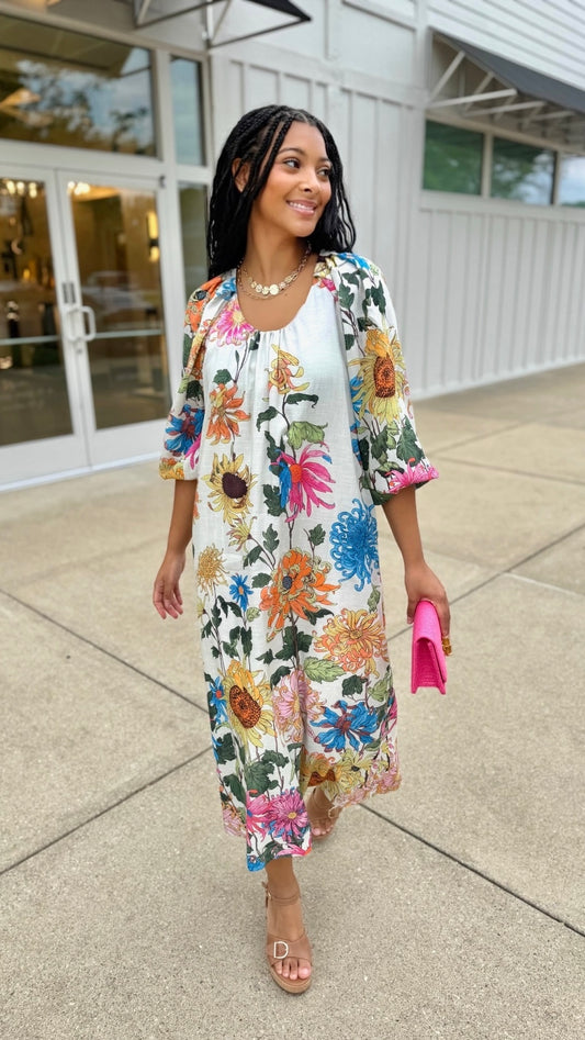 Uncle Frank Garden Party Dress - Ivory