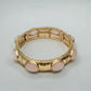 Gold with Pink Stone Bracelet