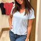 Dear John Madelyn Jersey Tee - Glacier