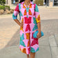 Katherine Swing Shift Dress - Pink