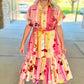 Just Bellina Fruits And Florals Midi Dress