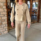 XCVI Lucius Flare Pant - Khaki