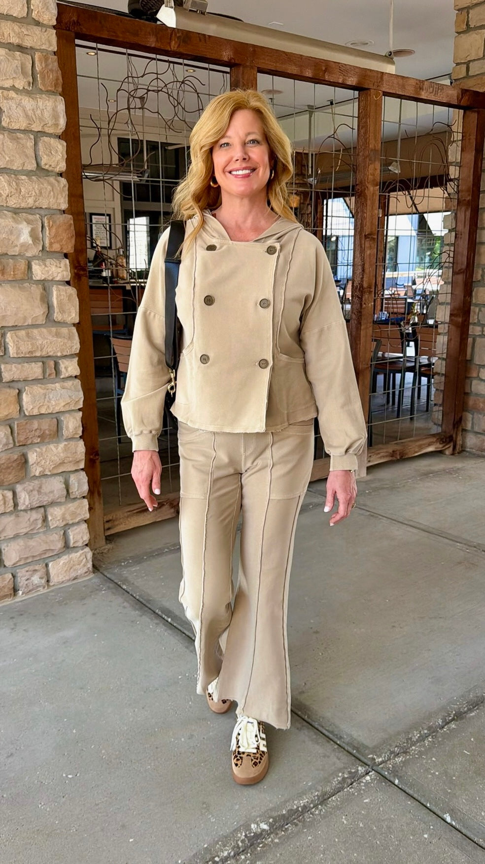 XCVI Lucius Flare Pant - Khaki