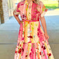 Just Bellina Fruits And Florals Midi Dress