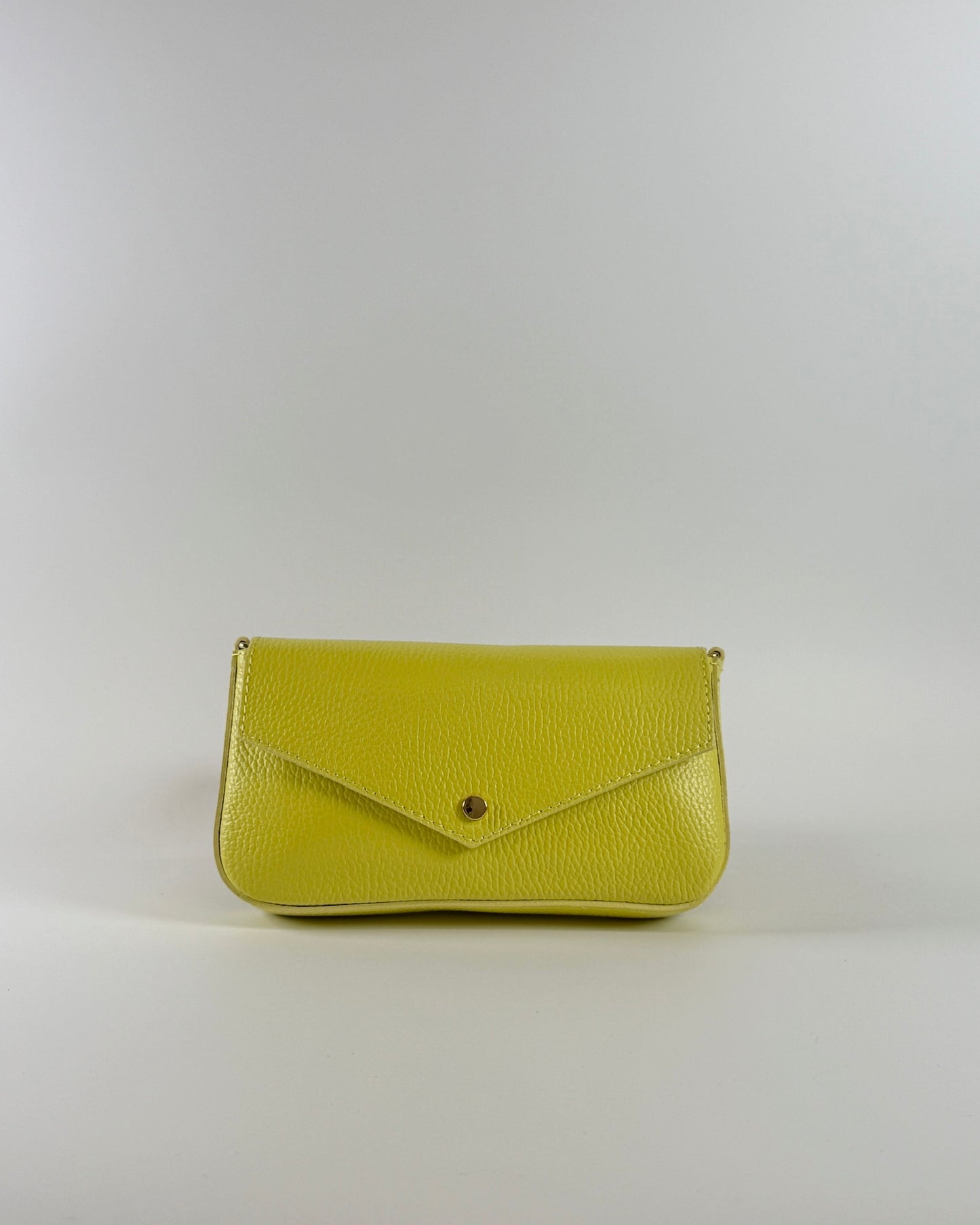 Italian Leather Handle & Crossbody - Yellow