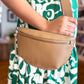 Fanny Pac With Studs - Camel
