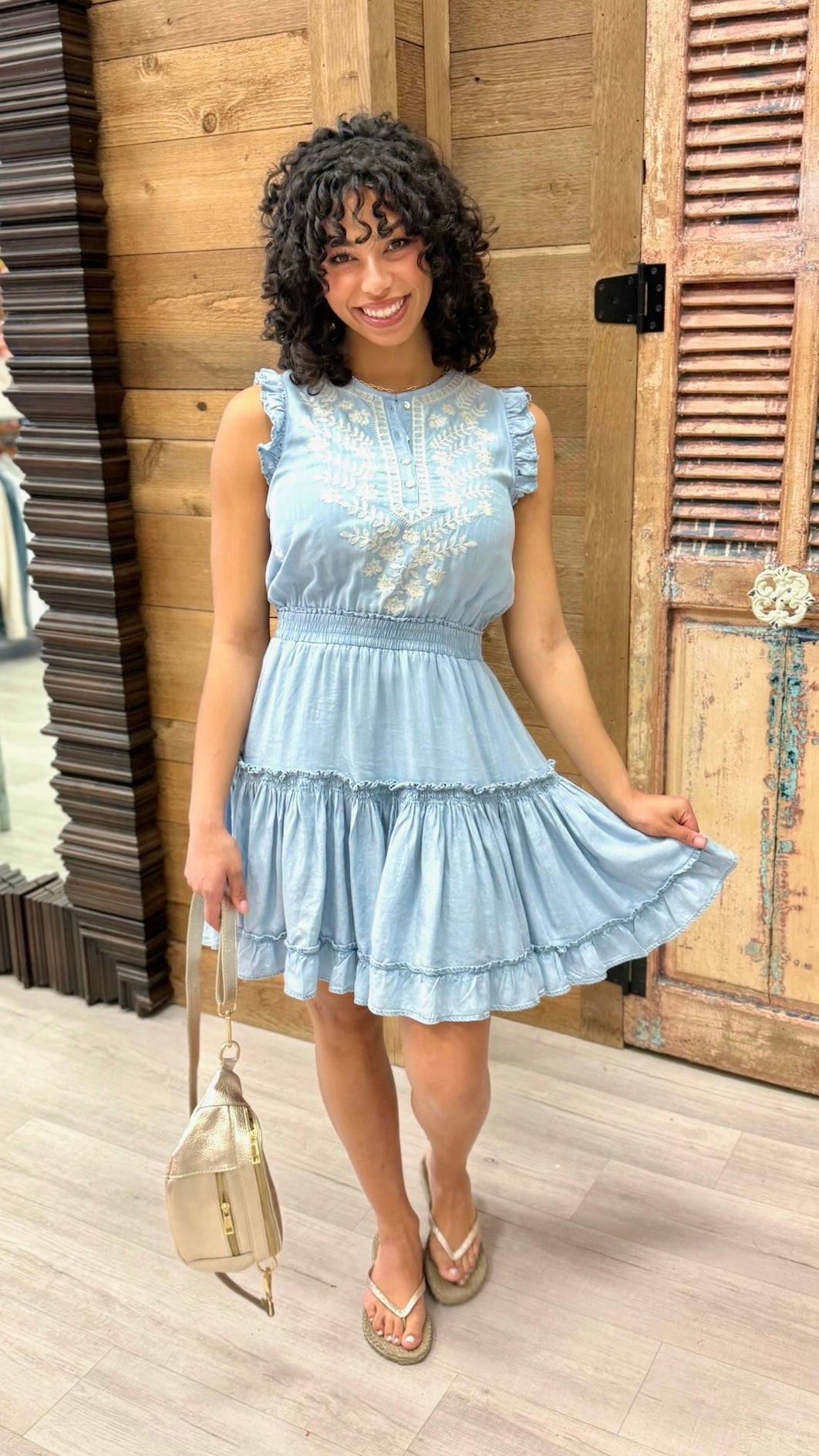 Dear John Narissa Dress - Carolina Blue