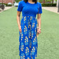 Sasha Midi Dress - Royal Blue