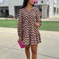 Bria Black Floral Dress - Black
