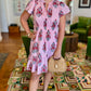 Uncle Frank Pink Stripe Shirred Front Dress