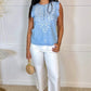 Dear John Nicola Top - Carolina Blue
