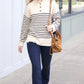 Hamptons Stripe Sweater - Ecru