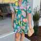 Selena Floral Dress - Emerald
