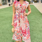 Daphne Floral Dress - Fuchsia Mix