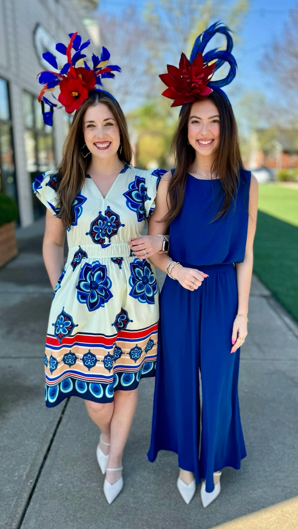 Arianna Geometric Floral Dress