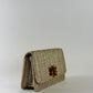 Lilly Gold Straw Clutch
