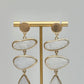 Triple Drop Earrings - White