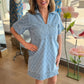 Diane Diamond Denim Dress - Light Blue