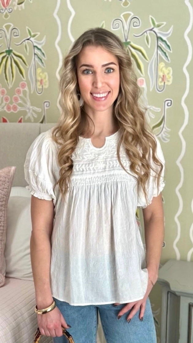 Sister Mary Patsy Top - White