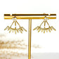 Rhinestone Spider Leg Earrings - Gold