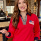 Libby Flag Pullover - Red