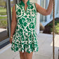 Jada Poppy Mini Dress - Green