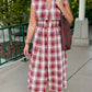 Clara Midi Dress - Brick