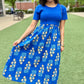 Sasha Midi Dress - Royal Blue
