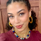 Wide Bead Necklace - Dark Multi