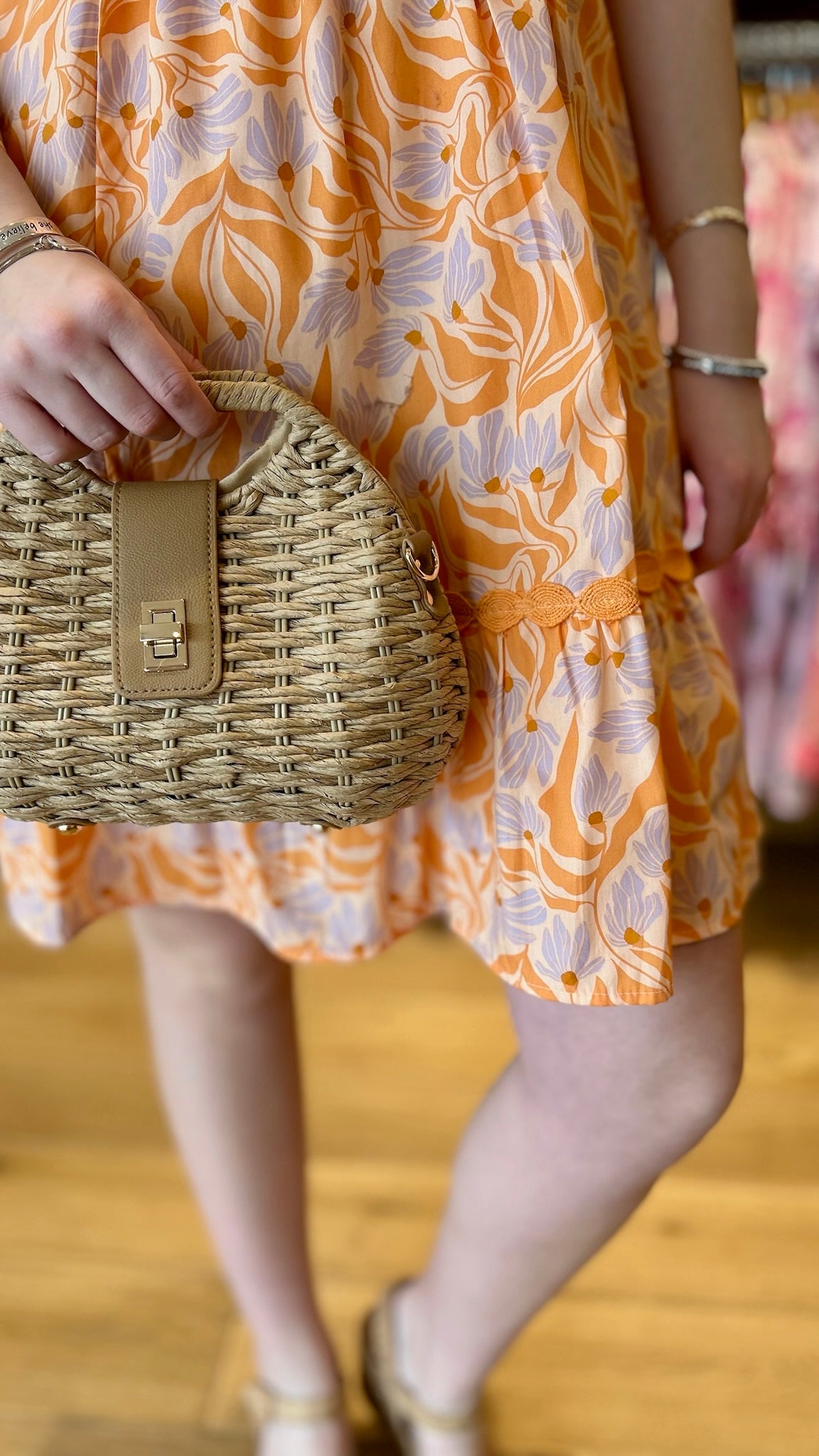 Uncle Frank Wind Dance Dress - Tangerine