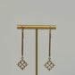 Clover Stick Earrings - Gold